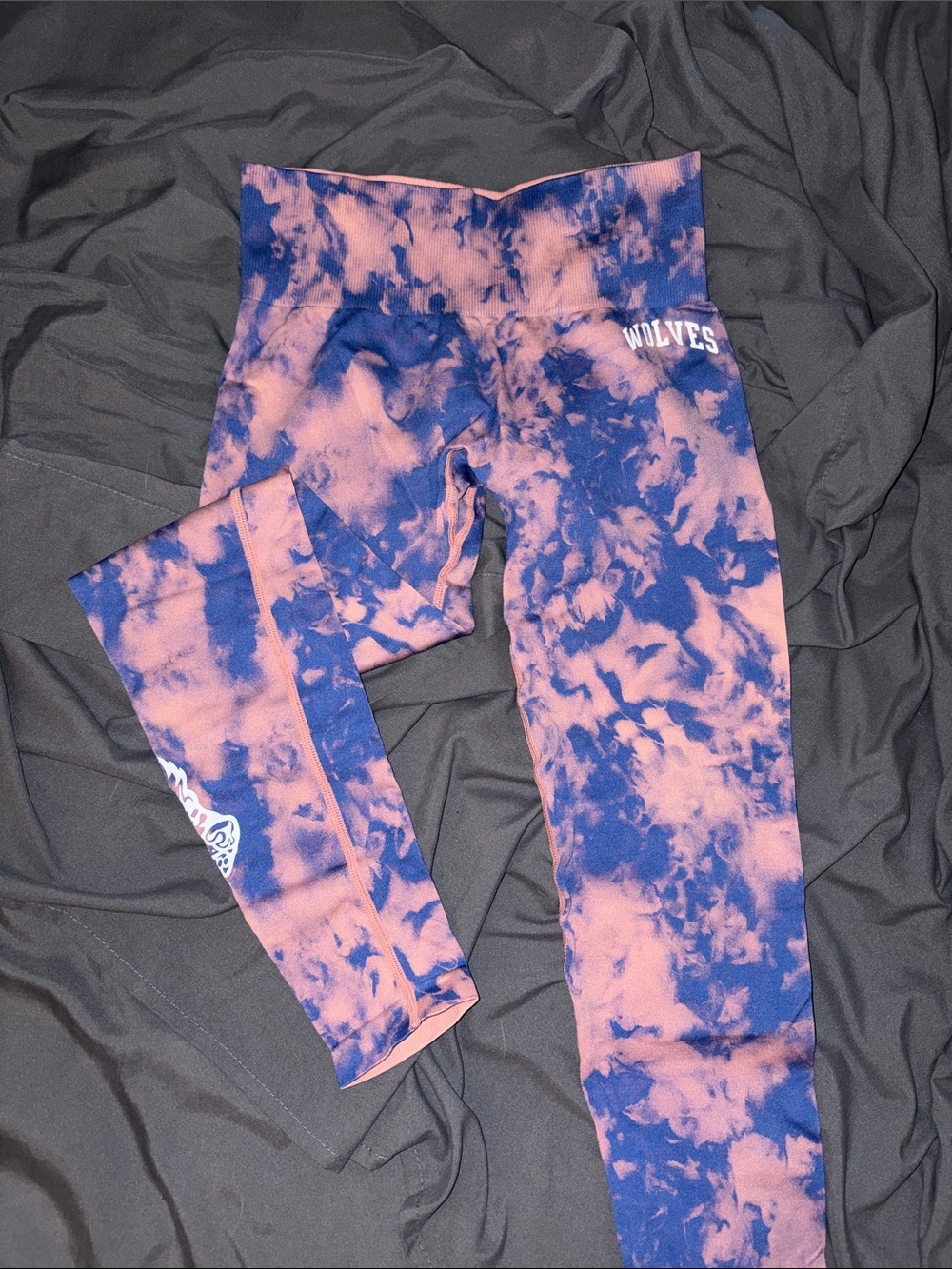 Tie-Dye Pink & Blue Leggings